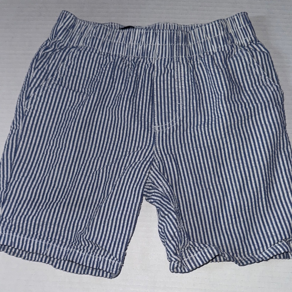 Nautica Navy and White Striped Shorts